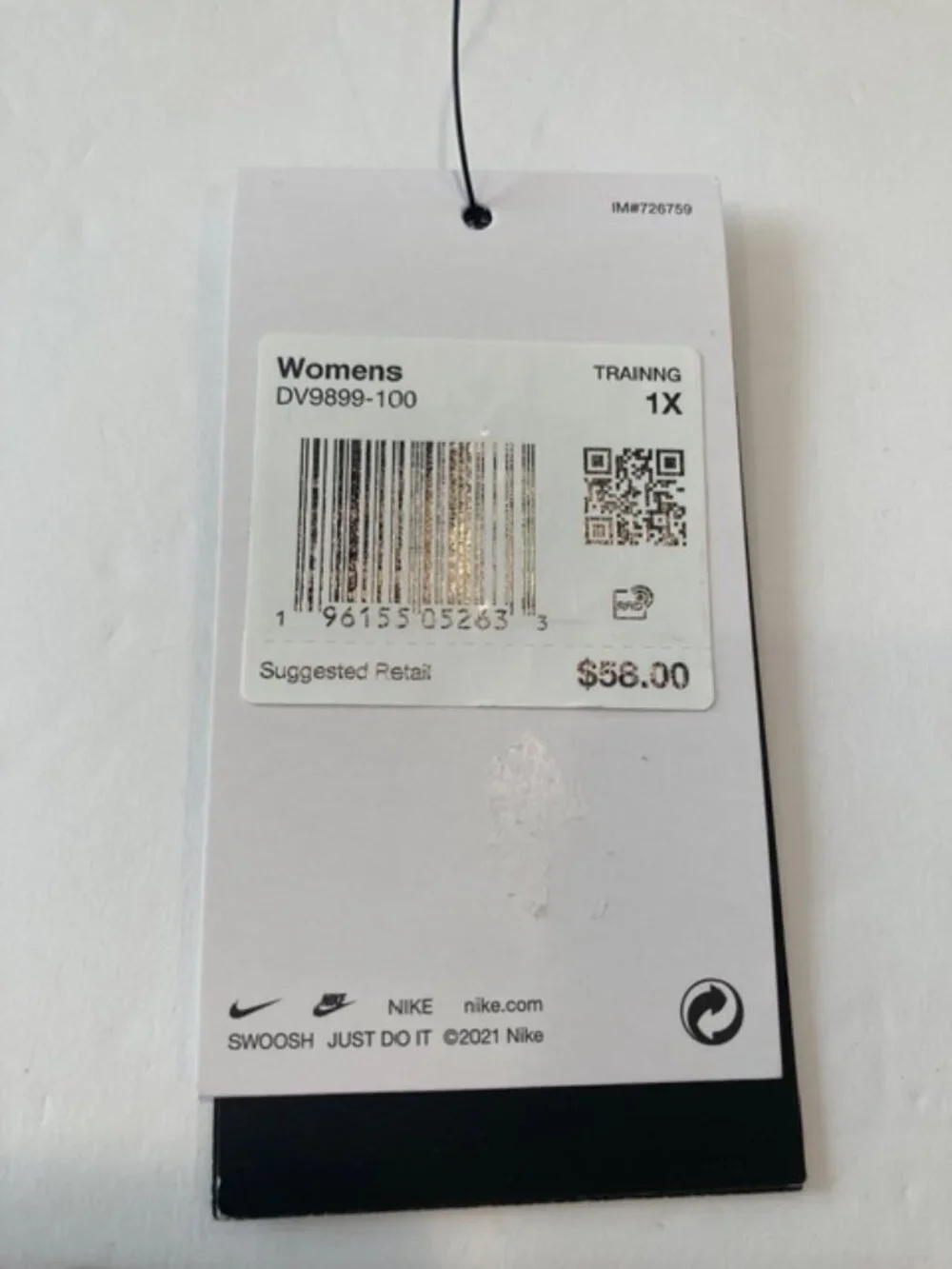 Nike Swoosh Women's Padded Sports Bra Tank 1X - NWT ****Please note spot on tank - Picture 7 of 9